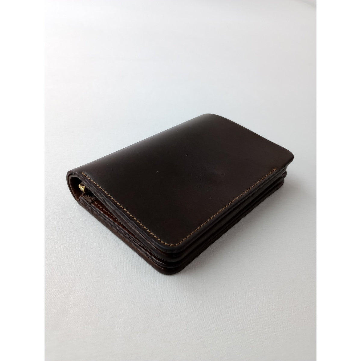 forme フォルメ Short wallet ショートウォレット 2つ折り 財布  ダークブラウン  【中古】