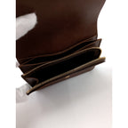 forme フォルメ Short wallet ショートウォレット 2つ折り 財布  ダークブラウン  【中古】