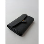 safuji サフジ こさいふ  mini wallet レザー ミニ ウォレット グレー 【中古】