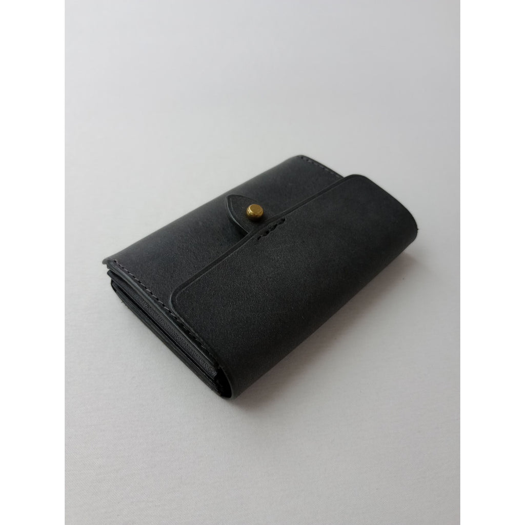 safuji サフジ こさいふ  mini wallet レザー ミニ ウォレット グレー 【中古】