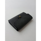 safuji サフジ こさいふ  mini wallet レザー ミニ ウォレット グレー 【中古】