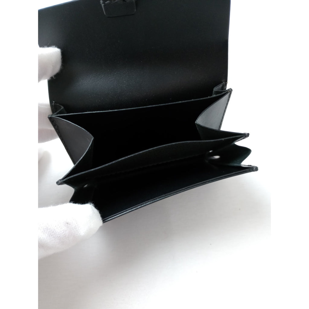 safuji サフジ こさいふ  mini wallet レザー ミニ ウォレット グレー 【中古】