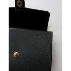 safuji サフジ こさいふ  mini wallet レザー ミニ ウォレット グレー 【中古】