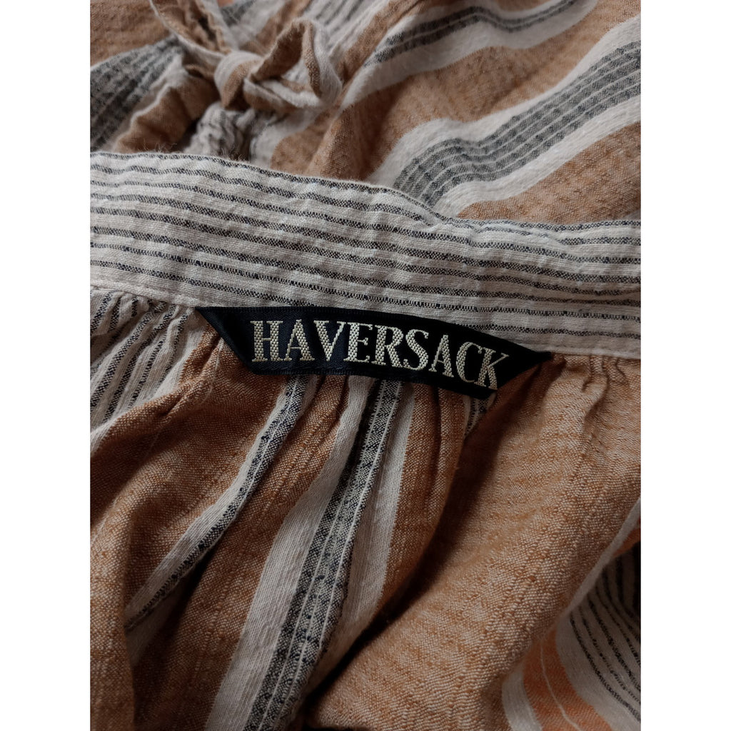 HAVERSACK ハバーサック コットン 綿 100％ ブッチャーズチェックワンピース オレンジ  0【中古】
