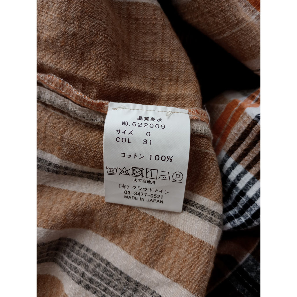 HAVERSACK ハバーサック コットン 綿 100％ ブッチャーズチェックワンピース オレンジ  0【中古】