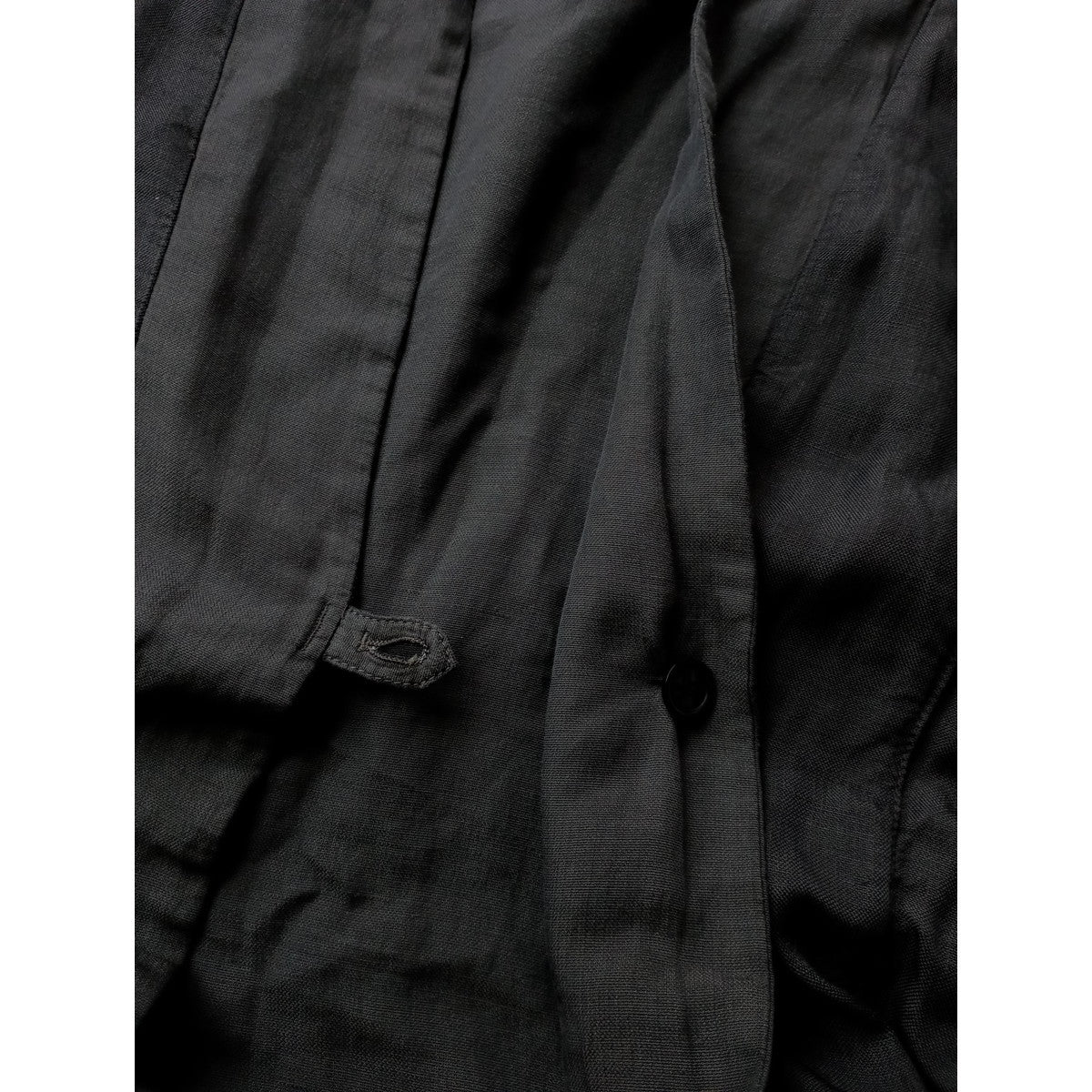 MM6 Maison Margiela マルタンマルジェラ コットン リネン 混 ノーカラー ジャケット カーディガン 羽織  ダークブラウン 42 【中古】
