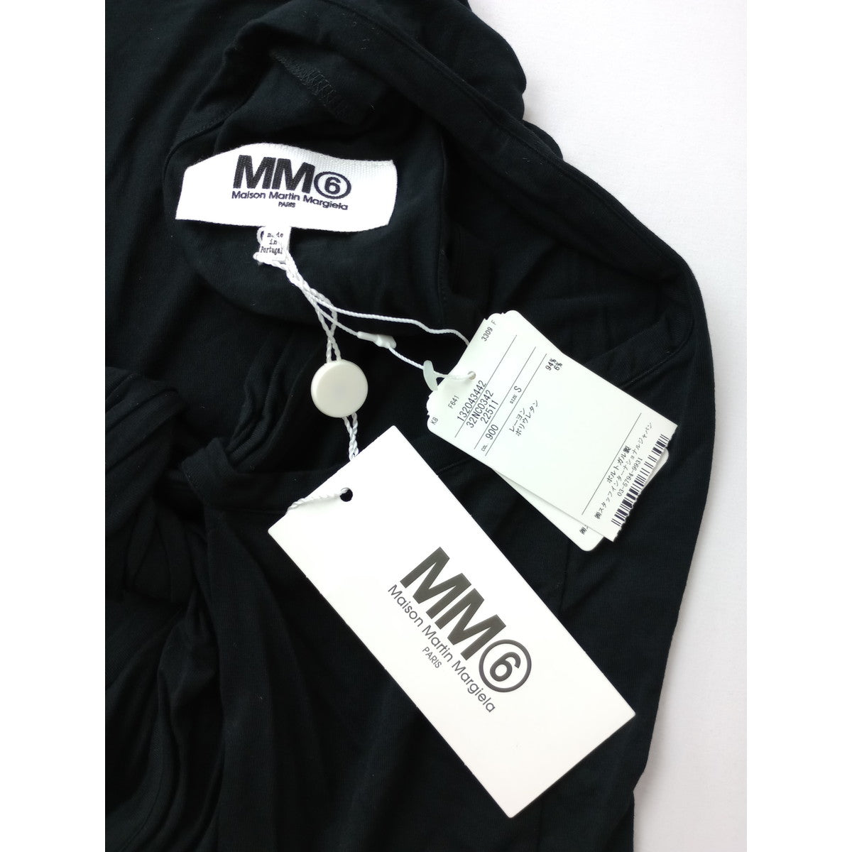新品 MM6 Maison Margiela マルタンマルジェラ ノースリーブカットソー トップス 黒 ブラック