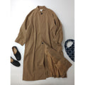 atelier naruse アトリエナルセ コットンヘンプスタンドカラーコート ベージュ 【中古】