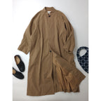 atelier naruse アトリエナルセ コットンヘンプスタンドカラーコート ベージュ 【中古】