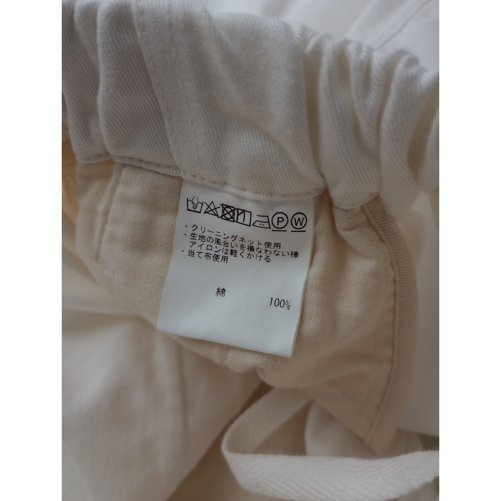 ゴーシュ カツラギ ワイドパンツ 白 【中古】