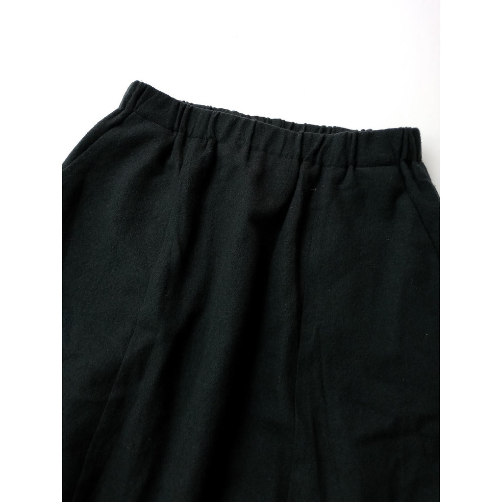 evam eva エヴァムエヴァ wool sarrouel pants ウール 毛 100％ サルエル パンツ 黒 ブラック (5M＋2631)【中古】