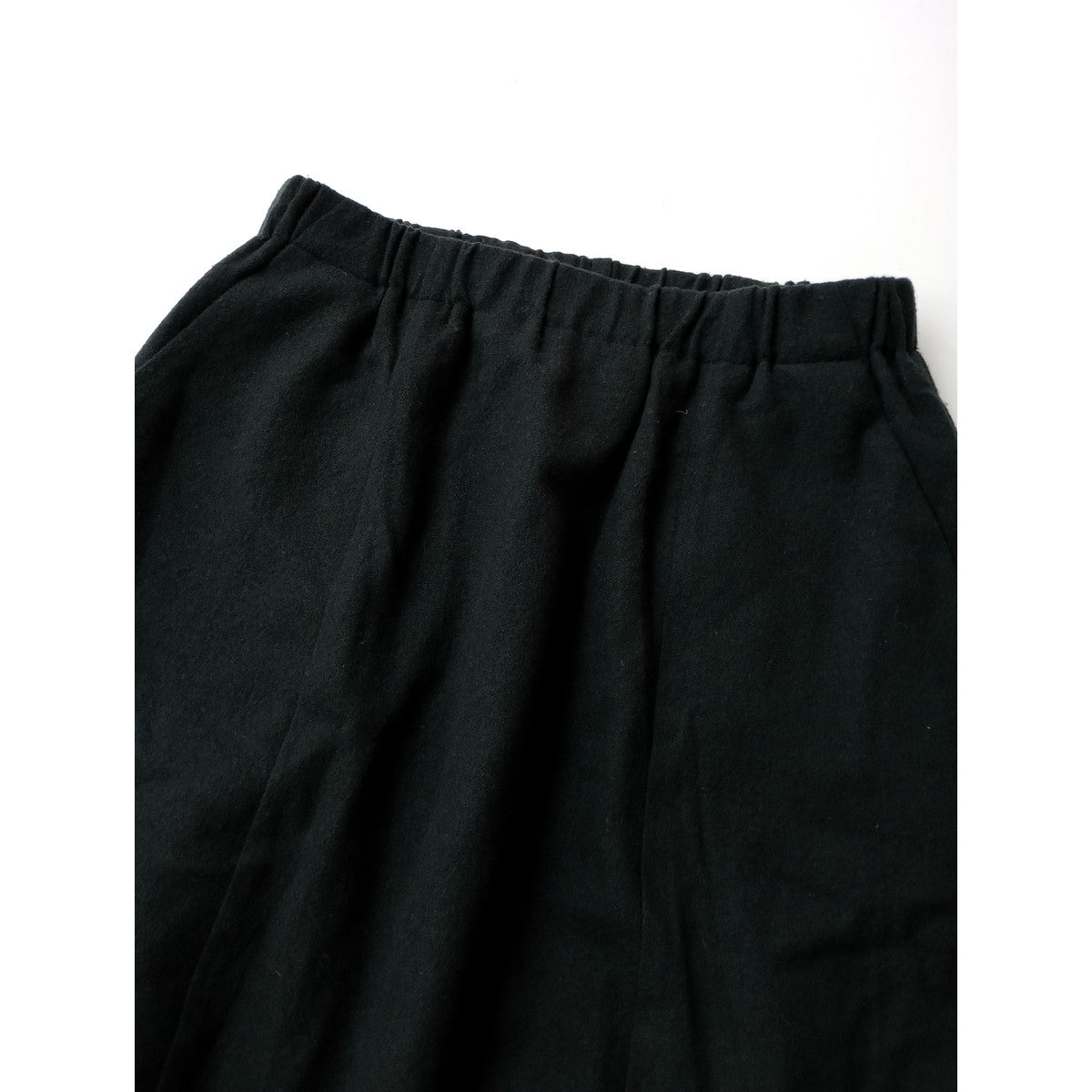 evam eva エヴァムエヴァ wool sarrouel pants ウール 毛 100％ サルエル パンツ 黒 ブラック (5M＋2631)【中古】