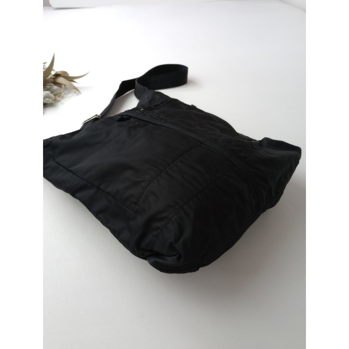 PORTER MILE ポーター マイル SHOULDER BAG ナイロンコットンツイル ショルダーバッグ 黒 ブラック【中古】