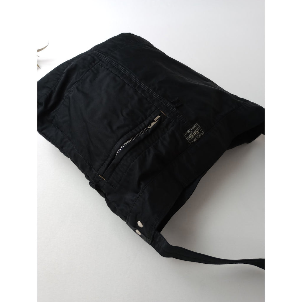 PORTER MILE ポーター マイル SHOULDER BAG ナイロンコットンツイル ショルダーバッグ 黒 ブラック【中古】