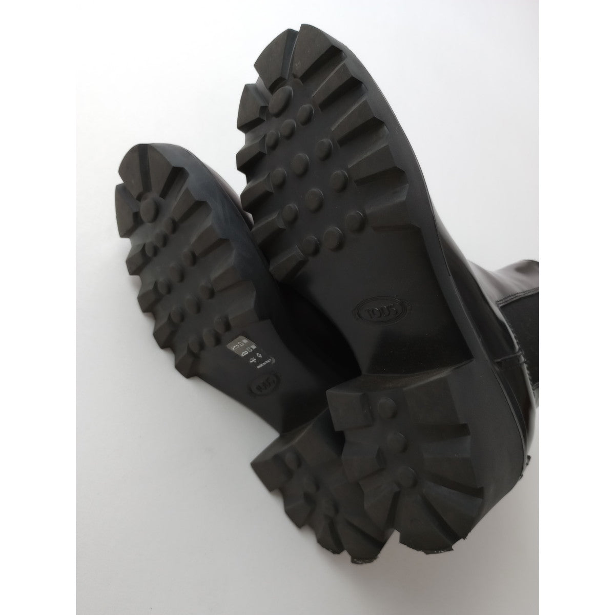 TOD'S トッズ JANEIRO ジャネイロ アンクルブーツ サイドゴア ラバーソール  黒 ブラック 【中古】