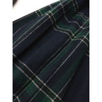 O'NEIL OF DUBLIN オニールオブダブリン ウール プリーツ チェック ロング 巻き スカート キルト グリーン US10 【中古】