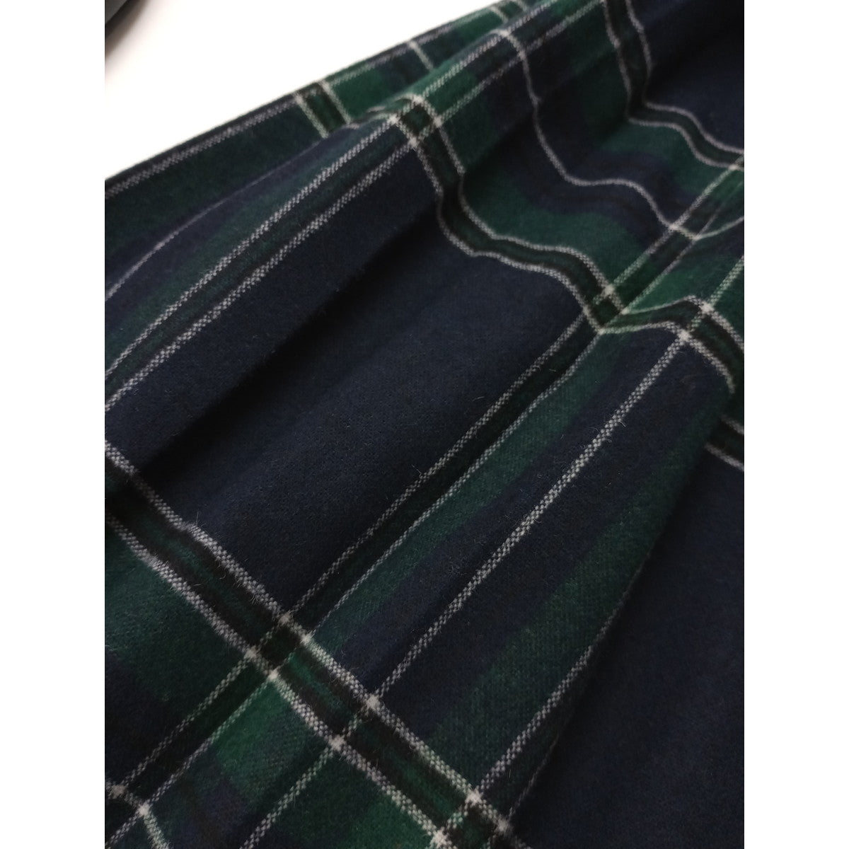 O'NEIL OF DUBLIN オニールオブダブリン ウール プリーツ チェック ロング 巻き スカート キルト グリーン US10  (6M＋0853)【中古】