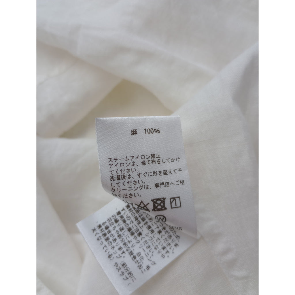 TICCA ティッカ  リネン 麻 100％ ロングワンピース 白  F 【中古】