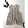 nest Robe ネストローブ  wool boa reversible vest ウール ボア リバーシブル ロング ベスト ベージュ (13M＋0851) 【中古】