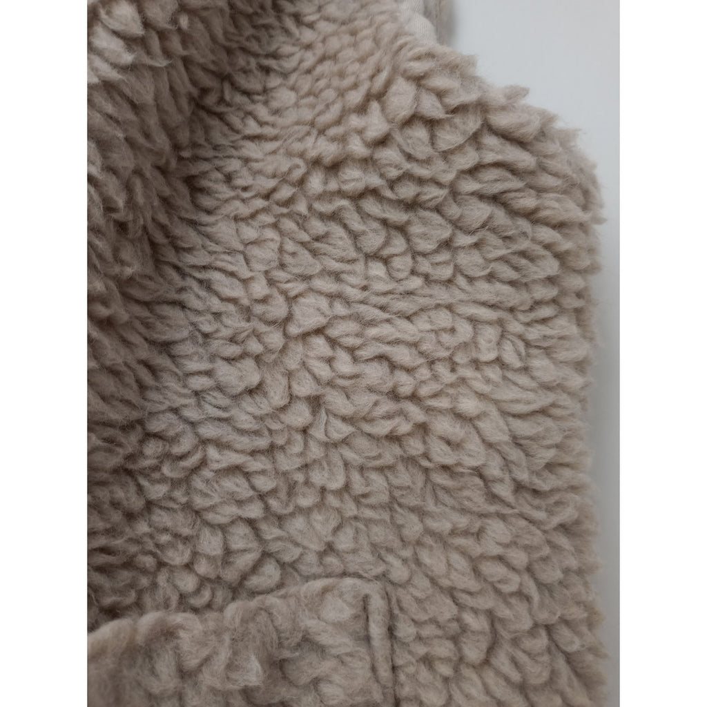 nest Robe ネストローブ  wool boa reversible vest ウール ボア リバーシブル ロング ベスト ベージュ (13M＋0851) 【中古】