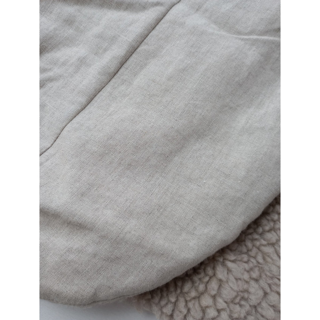 nest Robe ネストローブ  wool boa reversible vest ウール ボア リバーシブル ロング ベスト ベージュ (13M＋0851) 【中古】