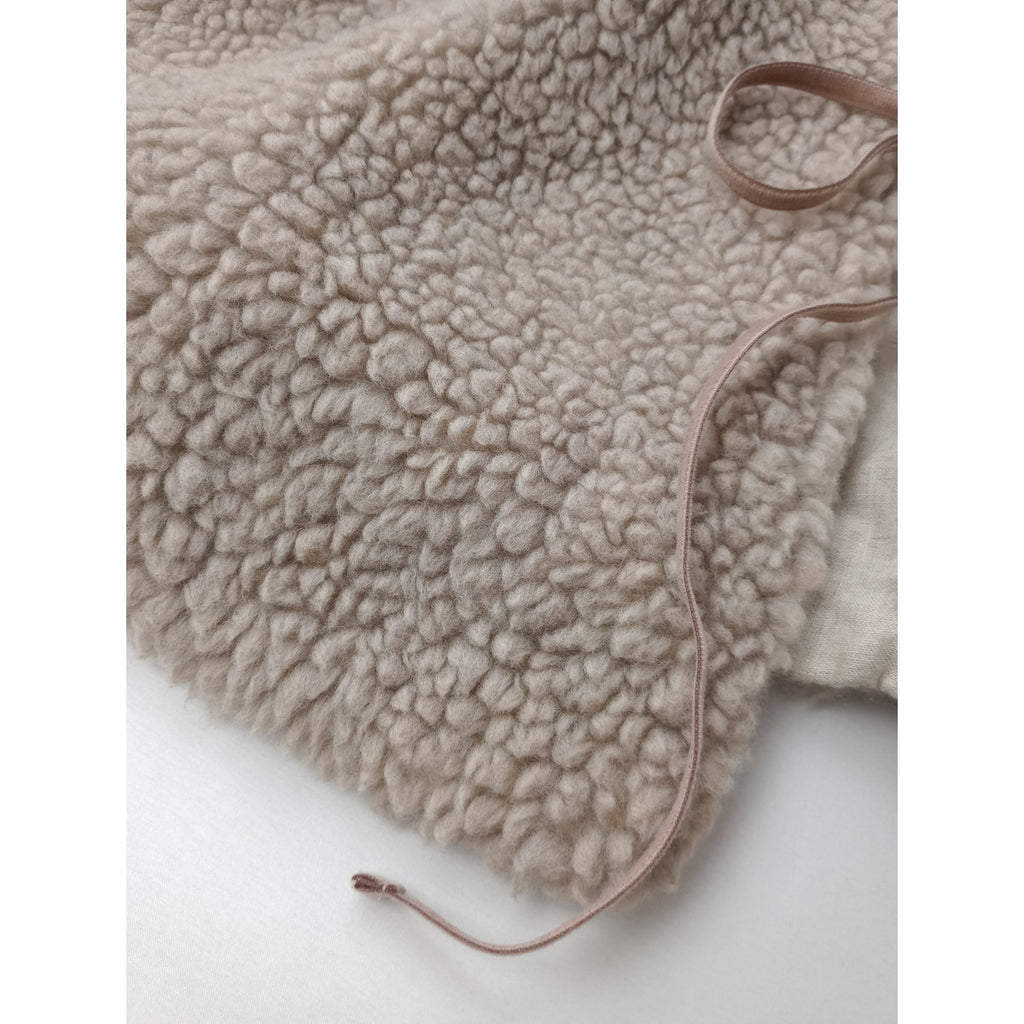 nest Robe ネストローブ wool boa cape collar ウール ボア ケープ カラー ベージュ  (13M＋0828)【中古】