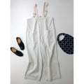 25SS   nest Robe  ネストローブ  コットン ツイル デッキ サロペット  オールインワン  白 アイボリー【中古】