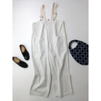 25SS   nest Robe  ネストローブ  コットン ツイル デッキ サロペット  オールインワン  白 アイボリー【中古】