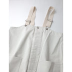 25SS   nest Robe  ネストローブ  コットン ツイル デッキ サロペット  オールインワン  白 アイボリー【中古】
