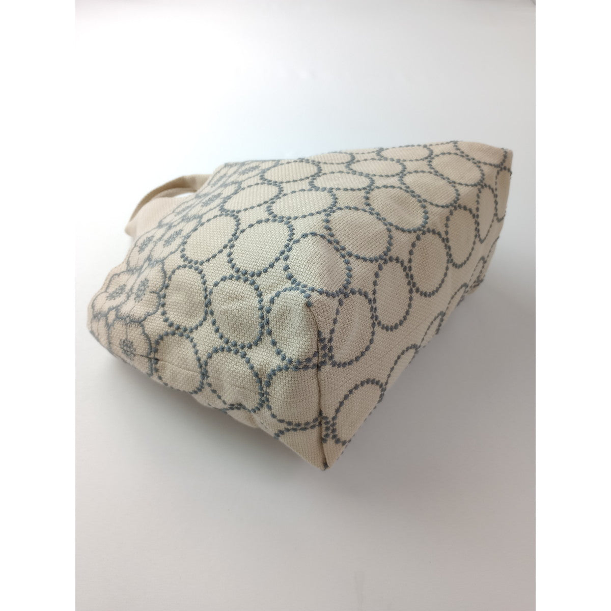 mina perhonen ミナペルホネン anemone  tambourine パニーニ バッグ タンバリン アネモネ  ライトベージュ 【中古】
