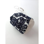mina perhonen  ミナペルホネン flair drop pochette ドロップ ポシェット バッグ  ネイビー 【中古】