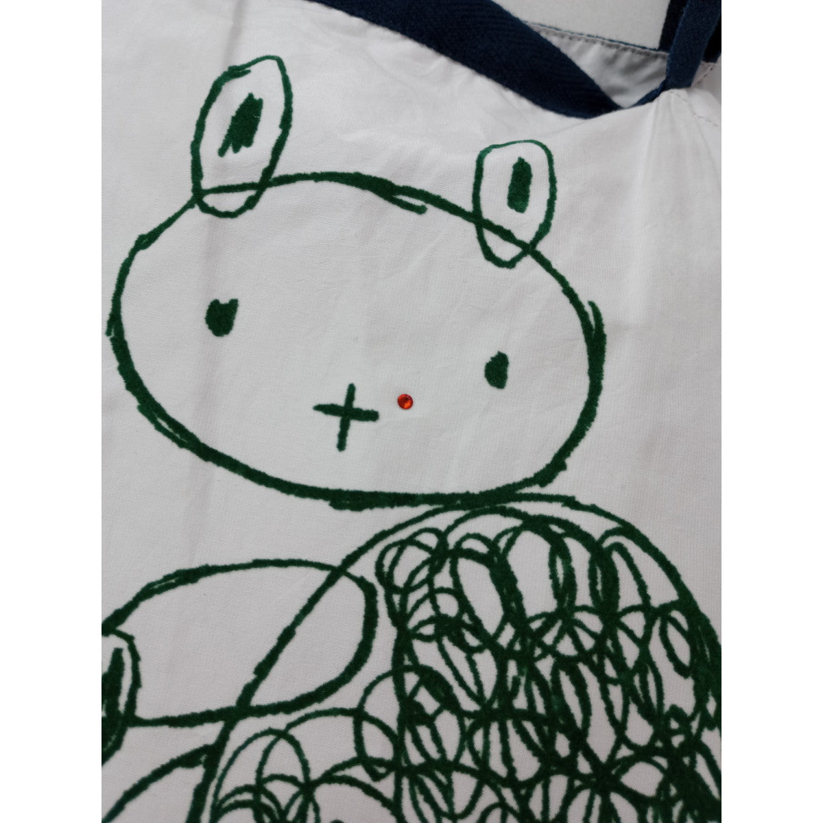 mina perhonen  ミナペルホネン  ワンマイル   バッグ シルクコットン 白   【中古】