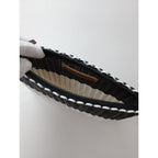 mina perhonen  ミナペルホネン  palorosa CLUTCHS クラッチバッグ ネイビー 白  【中古】