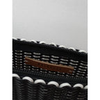 mina perhonen  ミナペルホネン  palorosa CLUTCHS クラッチバッグ ネイビー 白  【中古】