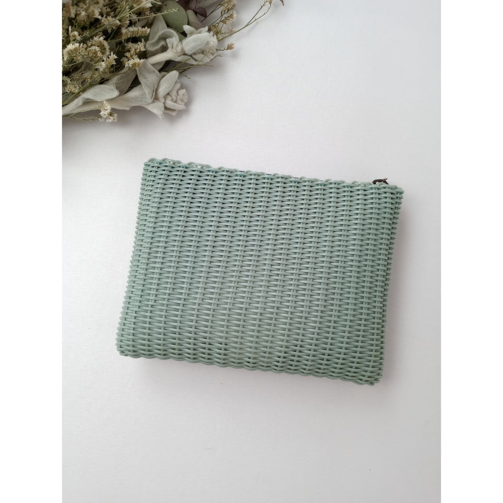 mina perhonen  ミナペルホネン  palorosa CLUTCHS クラッチバッグ ブルー  【中古】