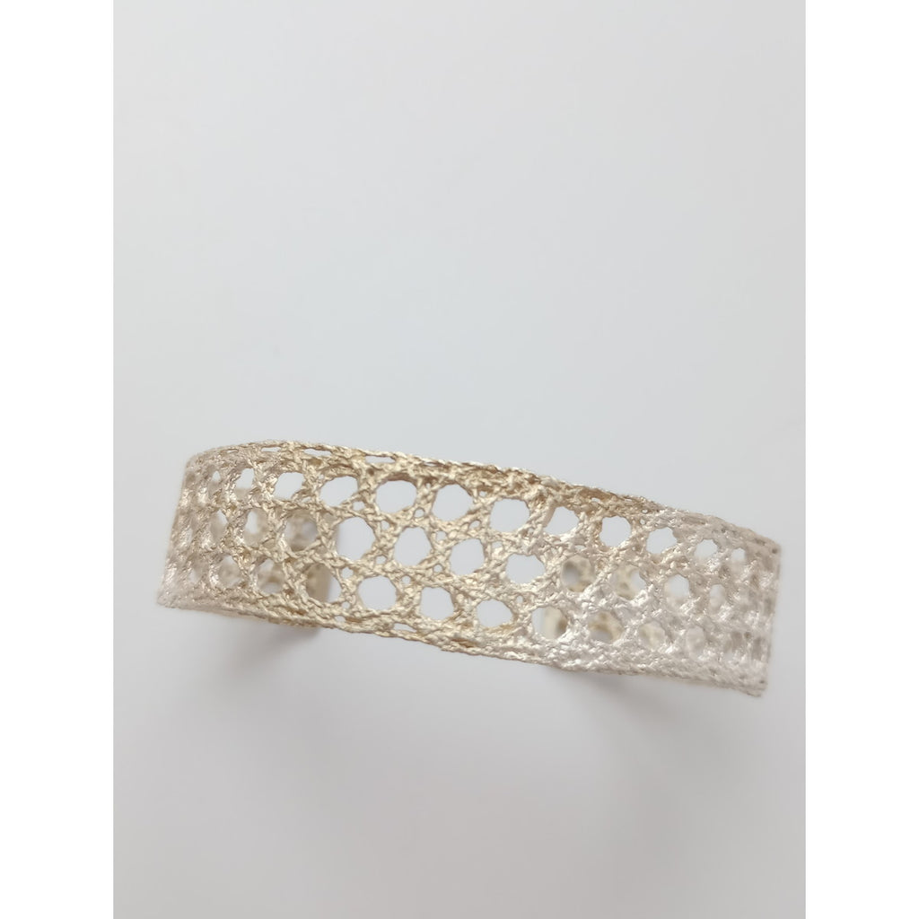 MAISON  RUBUS メゾンルーバス lace  bangle レース  バングル シルバー  ブレスレット アクセサリー 【中古】