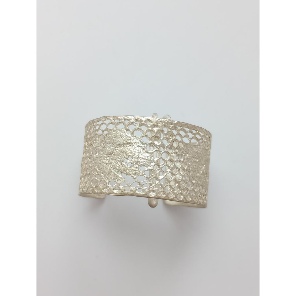 MAISON  RUBUS メゾンルーバス lace レース アクセサリー 髪留め  シルバー 【中古】