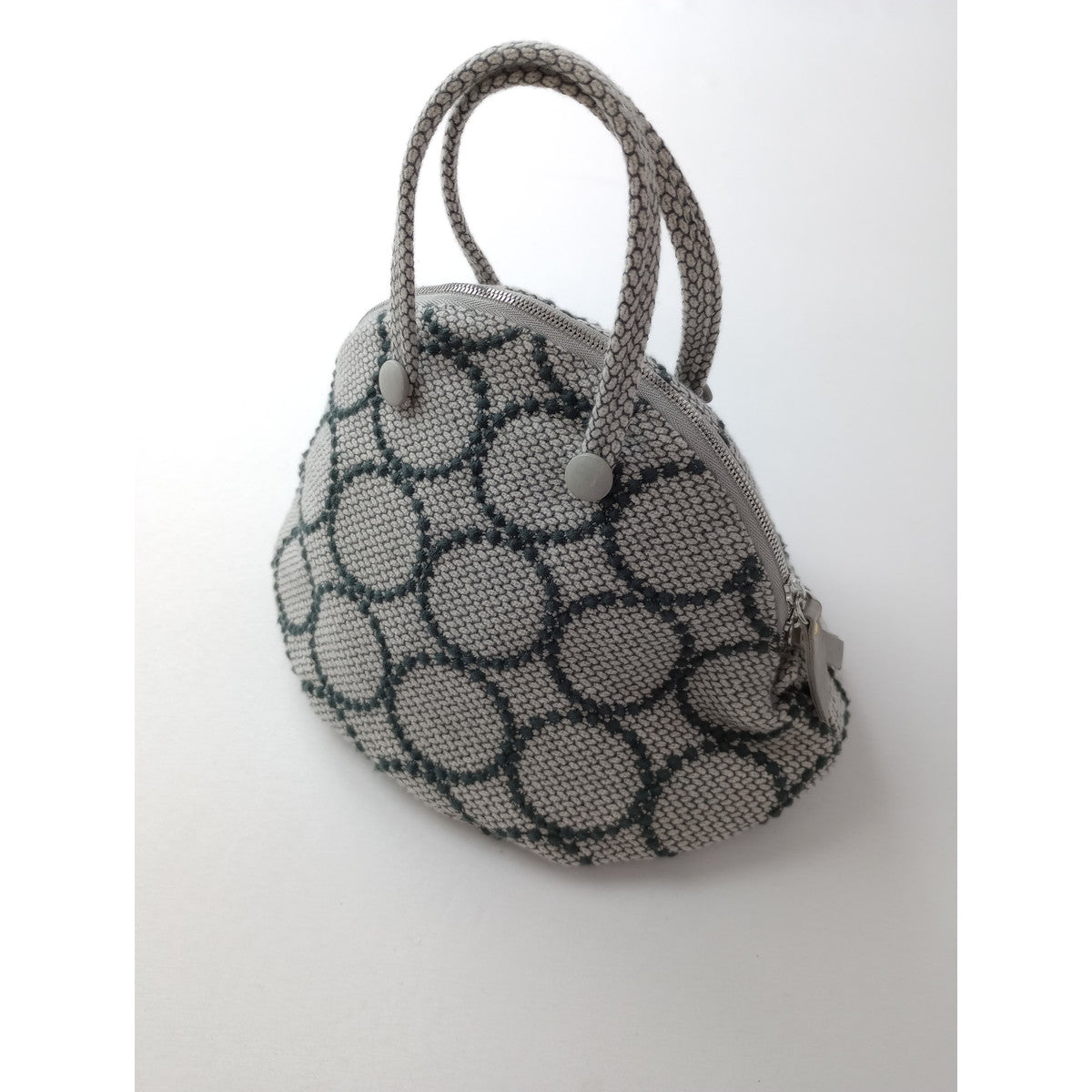 mina perhonen  ミナペルホネン bell bag タンバリン tambourine ハンドバッグ  グレー 【中古】