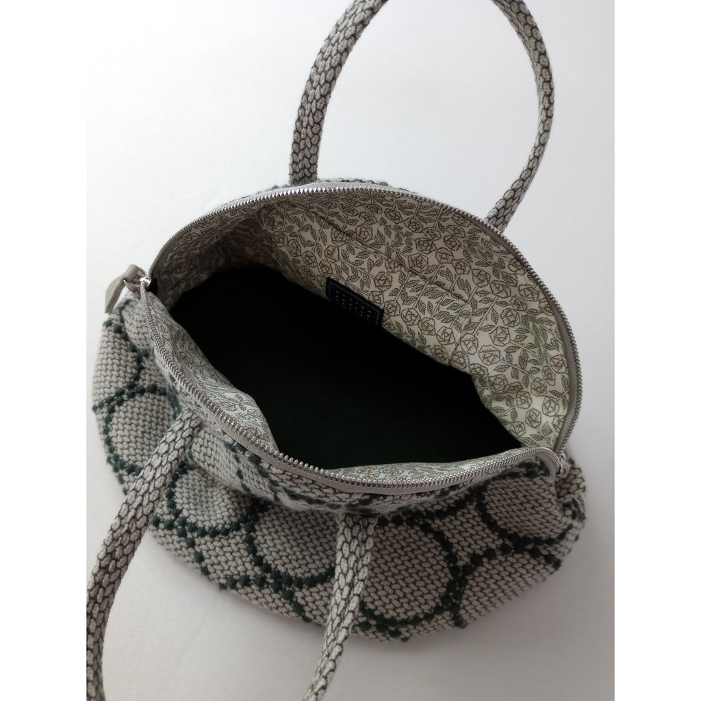 mina perhonen  ミナペルホネン bell bag タンバリン tambourine ハンドバッグ  グレー 【中古】
