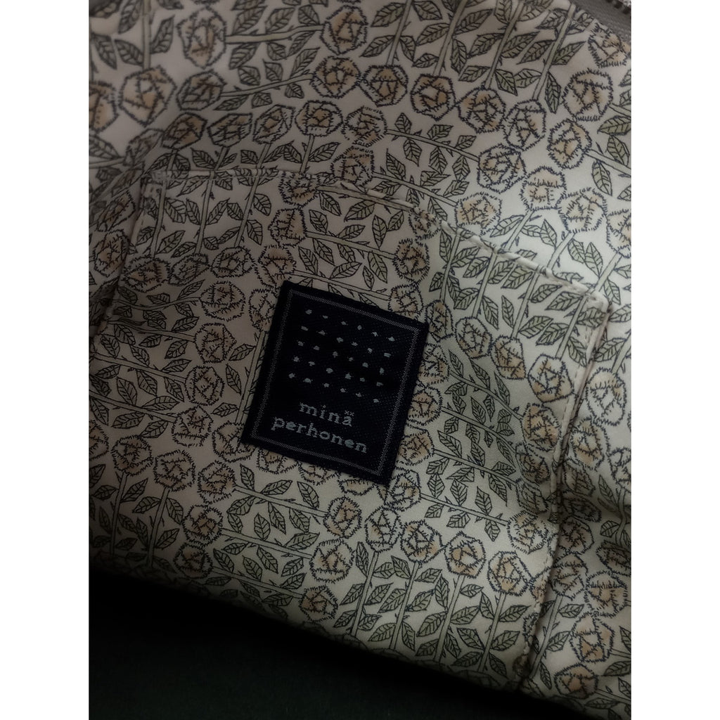 mina perhonen  ミナペルホネン bell bag タンバリン tambourine ハンドバッグ  グレー 【中古】