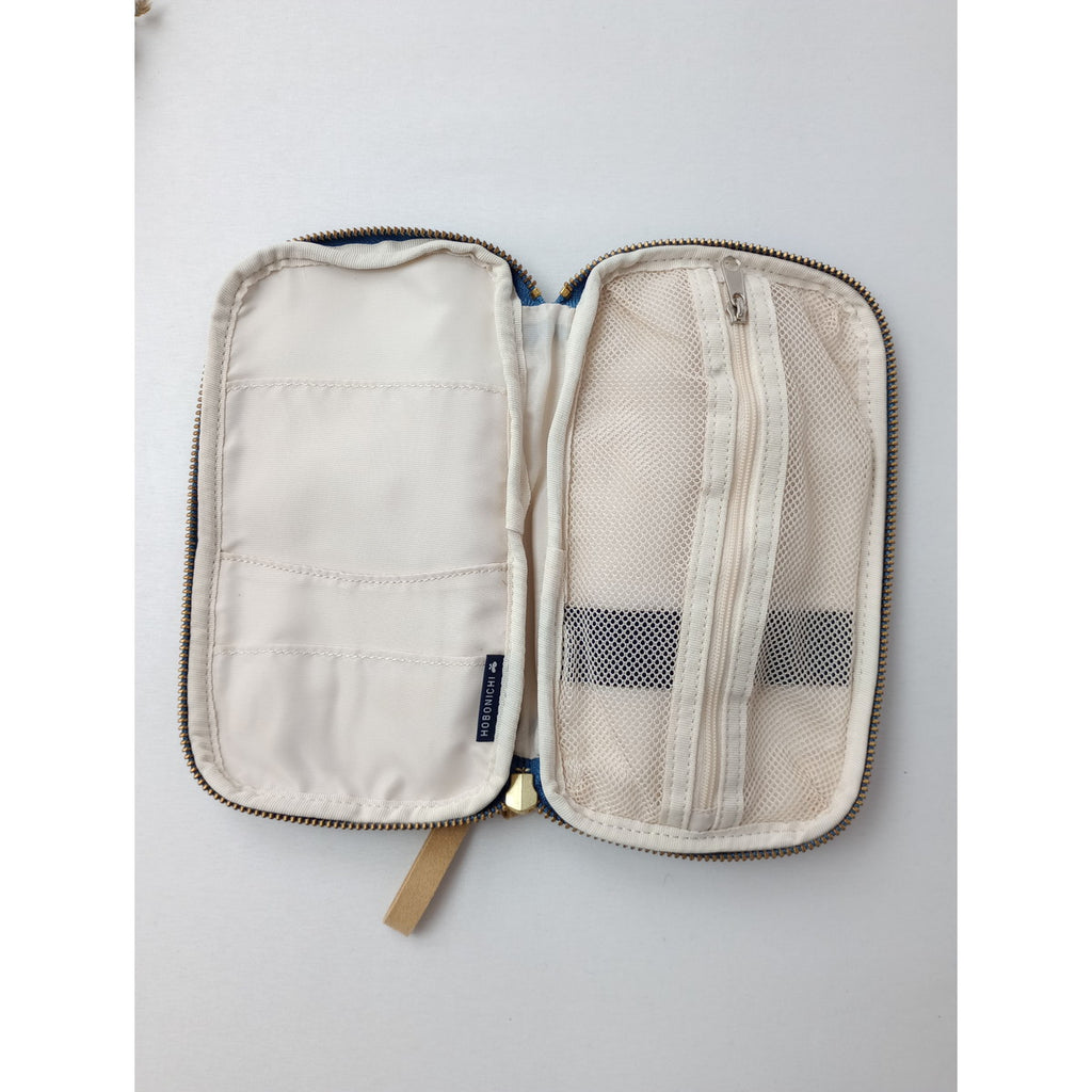 mina perhonen  ミナペルホネン soda water ちいさい ひきだし ポーチ  ブルー 【中古】