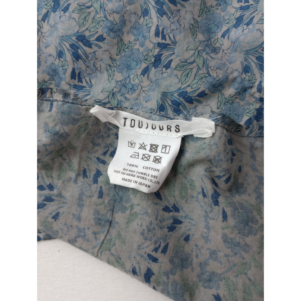 TOUJOURS トゥジュー スカーフ  ブルー  【中古】