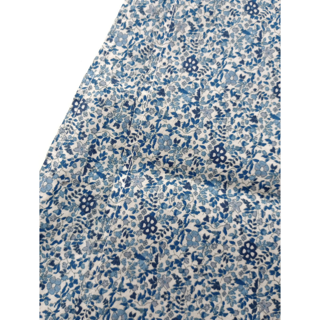 TOUJOURS トゥジュー Bandanna  Scarf 小花柄 スカーフ ブルー 【中古】