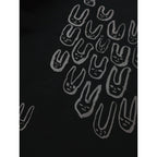 mina perhonen ミナペルホネン palmier  スウェット プルオーバー 長袖  トップス うさぎ 黒 ブラック  40【中古】