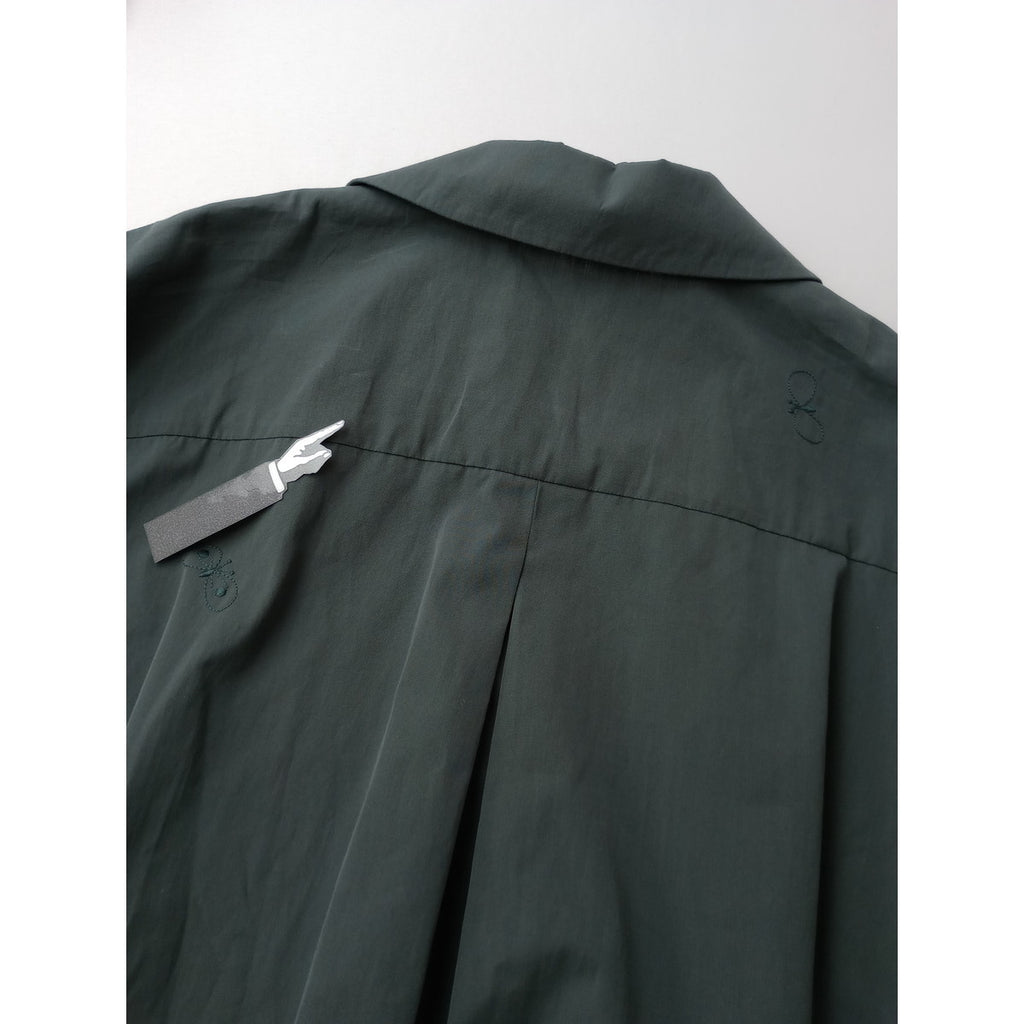 24SS  mina perhonen ミナペルホネン choucho ステンカラー ジャケット カーキ 【中古】