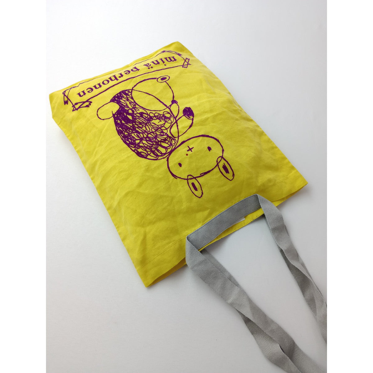 mina perhonen ミナペルホネン usami  ワンマイル トート バッグ  黄色 【中古】
