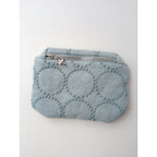 mina perhonen ミナペルホネン campagne pouch 小  タンバリン ポーチ  ブルー  【中古】