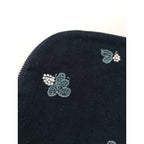 mina perhonen ミナペルホネン light berry tripple ポーチ ネイビー 【中古】
