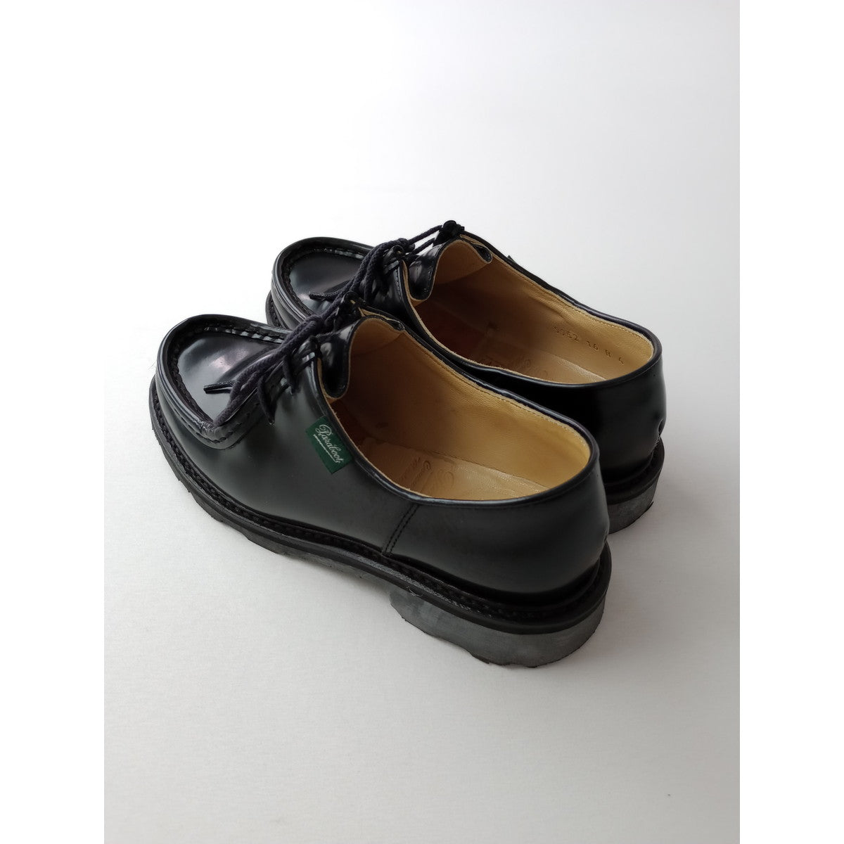 Paraboot パラブーツ 70周年記念モデル MICHAEL GRIFF NOIRE GLOSS NOIR ミカエル レザー シューズ 黒 ブラック 【中古】