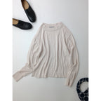24AW MARGARET HOWELL マーガレット・ハウエル FINE WOOL 長袖  ニット トップス  ライトピンク 2【中古】